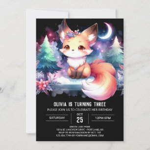 Convites Brincadeira Digital Fox Birthday