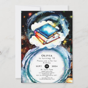 Convites Brincadeira Pastel Watercolor Storybook Aniversári