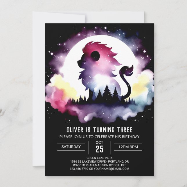 Convites Brincadeiras de Leão (Frente)