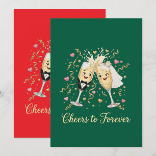 Convites Brinde de Celebração de Casamento