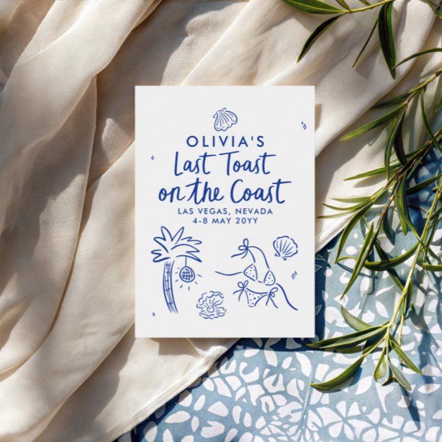 Convites Brinde de torrada de mão branca na costa (Criador carregado)
