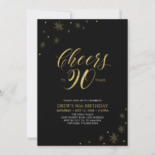 Convites Brindemos aos 90   Festa de Aniversário de 90 anos