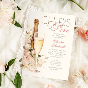 Convites Brindes ao Amor Champanhe Bridal Shower