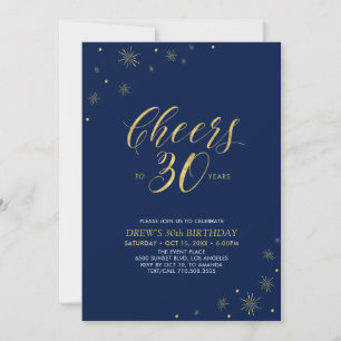 Convites Brindes aos 30   Festa de Aniversário de 30 anos D