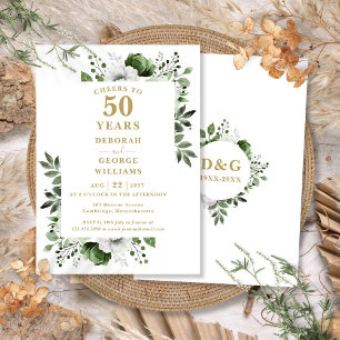 Convites Brindes de Ouro para 50 Anos de Bodas