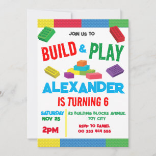 Convites Brinquedo de aniversário para garotinhos