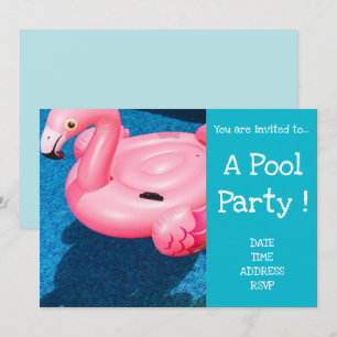 Convites Brinquedo de piscina Flamingo de Piscina