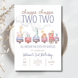 Convites Brinquedo todo a bordo Garoto Aniversário expresso