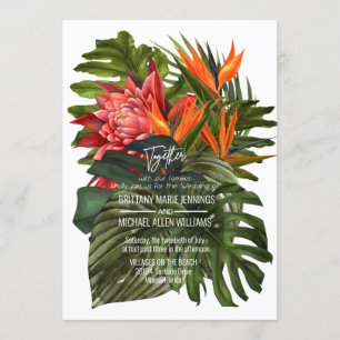 Convites Brisa Tropical Jardim Botânico Luxuriante Casament