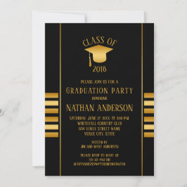 Convites Bronze e gradiente Dourado na Festa de formatura P