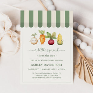 Convites Broto Pequeno CHUVA DE BEBÊ Crescido Localmente