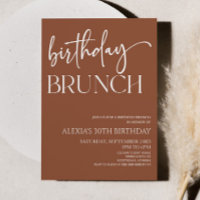 Brown Boho Bohemian - Festa de Brunch Minimista de
