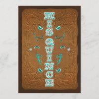 Brown Rustic Ocidental & Turquoise MIS QUINCE 15