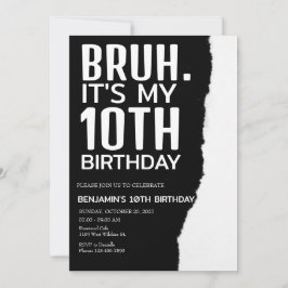Convites Bruh Aniversário, Bruh é meu aniversário