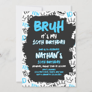Convites Bruh Birthday