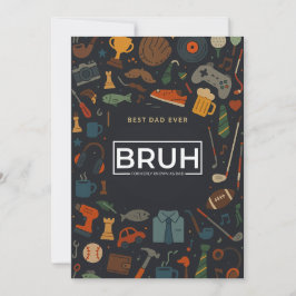 Convites Bruh Também Conhecido Como Cartões-Presente De Dia