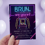 Convites Bruh, Você Entrou? Neon Arcade Video games Boy Bir<br><div class="desc">Bruh,  Você Entrou? Convite de Aniversário para Videos games Neon Arcade</div>