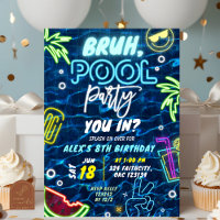 Bruh Você na Festa de Piscina Splash Aniversário d