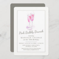 Brunch borbulhante champanhe rosado evento de bolh