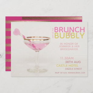 Convites BRUNCH BUBBLY Bridesmaids Luncheon Brunktail