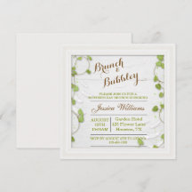 Brunch & Bubbly do Dia das Mães Decorativo Verde