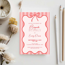 Convites Brunch & Bubbly Fronteira Retro Caprichosa