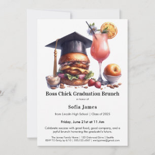 Convites Brunch & Churrasco de Formatura da Chefe