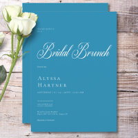 Brunch Clássico Mínimo de Brida Azul e Branca
