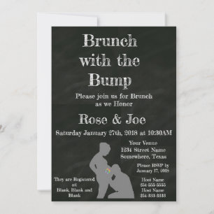 Convites Brunch com o quadro de bump
