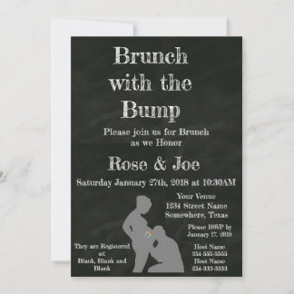 Convites Brunch com o quadro de bump