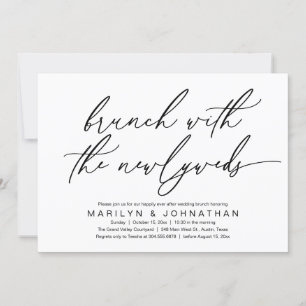 Convites Brunch Com Os Newlyweds, Celebração De Casamento P