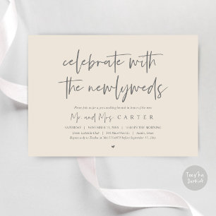 Convites Brunch com os recém-casados, após a festa de casam