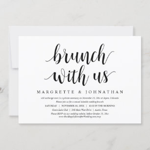 Convites Brunch Com os Recém-Casados, Casamento às Pressas