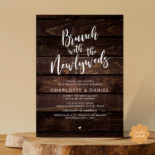 Convites Brunch com recém-casados, Elopemento de Casamento