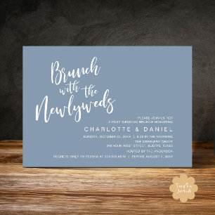 Convites Brunch com recém-casados, Elopemento de Casamento