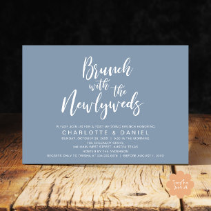 Convites Brunch com recém-casados, Elopemento de Casamento