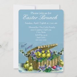 Convites Brunch da família de Páscoas da Vintage