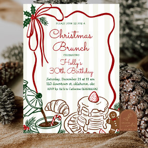 Convites Brunch de Aniversário de Natal Caprichoso