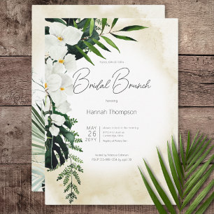 Convites Brunch de Bridal de Areia Tropical de Boho