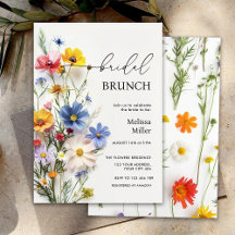 Brunch de Bridal de Flores Selvagens