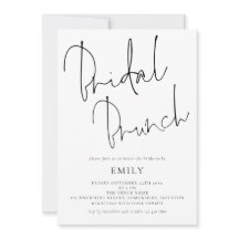 Brunch de Chá de panela de Script Informal