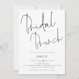 Convites Brunch de Chá de panela de Script Informal