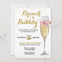 Brunch de Champanhe e Chuva de Bolhas no Chá de No