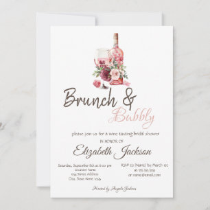 Convites Brunch de Degustação de Vinhos Florais e Espumante
