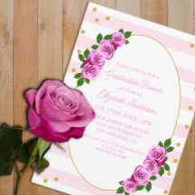 Brunch de Formatura com Rosas Rosas Listradas