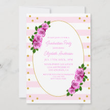 Brunch de Formatura com Rosas Rosas Listradas