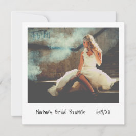 Convites Brunch De Fotografia Instantânea Retroativa Única