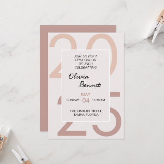 Convites Brunch De Graduação Do Breakfast Elegante Para Ela