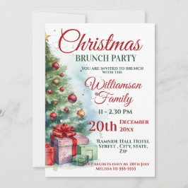 Convites Brunch de Natal