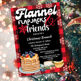 Convites Brunch de Natal Flannel Flapjacks e Amigos